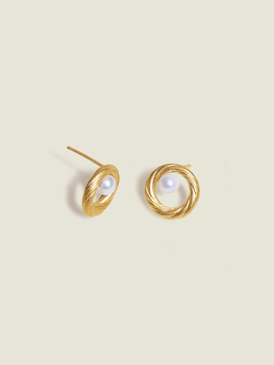 Floating Pearl Earrings