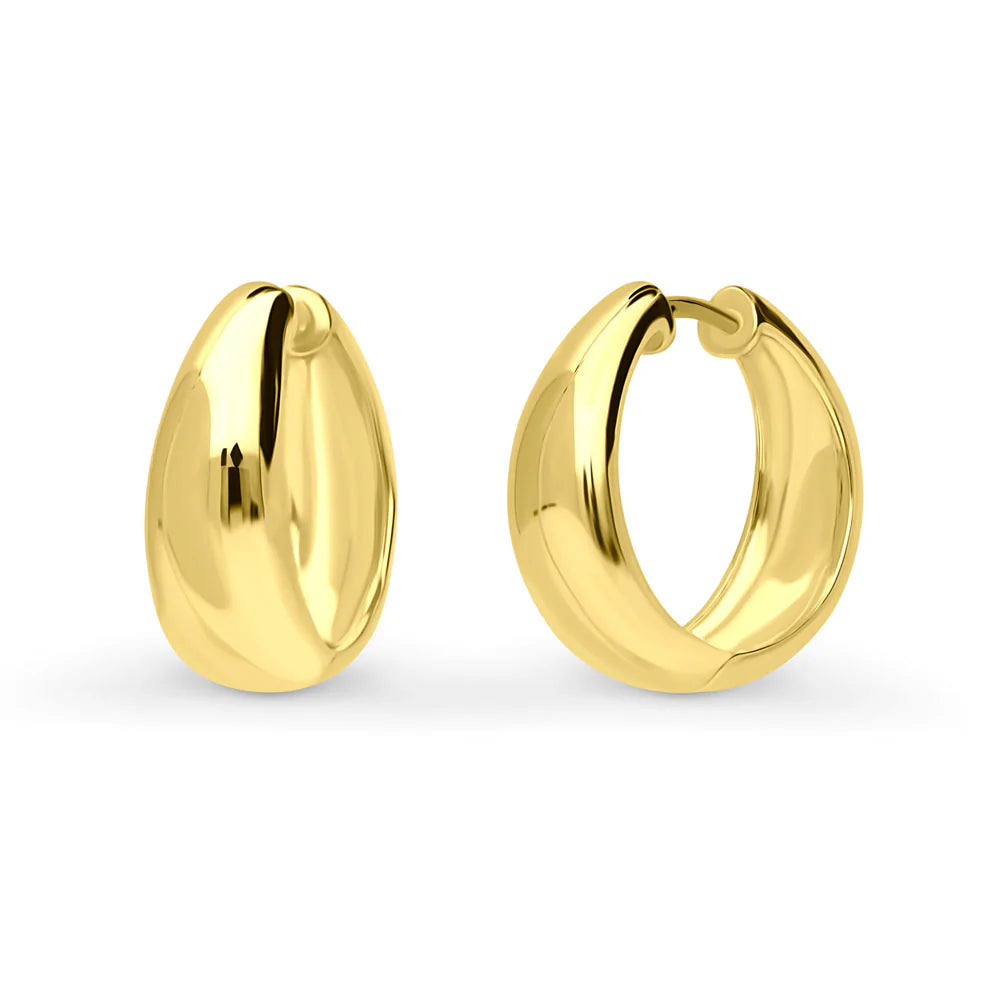 Dome Medium Hoop Earrings